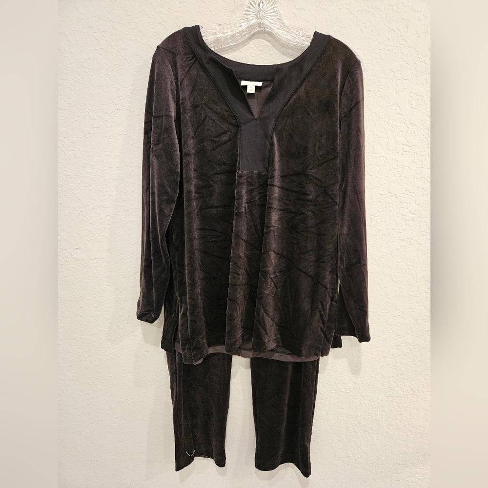 JJill velvet blouse and pants